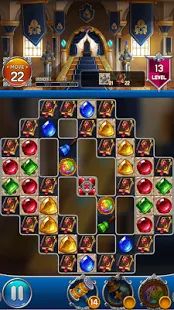 Скачать взломанную Jewel Royal Castle: Match3 puzzle (Открыты уровни) версия 1.5.1 apk на Андроид