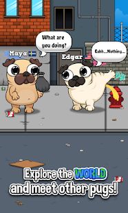 Скачать взломанную Pug - My Virtual Pet Dog (Бесконечные монеты) версия 1.26 apk на Андроид