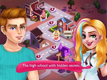 Скачать взломанную Секретная средняя школа 1: первая история любви (Открыты уровни) версия 1.9 apk на Андроид