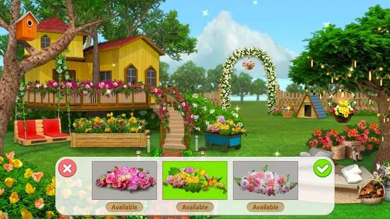 Скачать взломанную Home Design : My Dream Garden (Открыты уровни) версия 1.20.0 apk на Андроид
