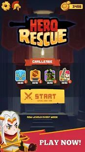 Скачать взломанную Hero Rescue (Много денег) версия 1.0.51 apk на Андроид