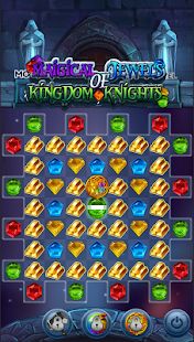 Скачать взломанную Magical Jewels of Kingdom Knights: три в ряд (Много денег) версия 1.0.8 apk на Андроид