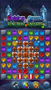Скачать взломанную Magical Jewels of Kingdom Knights: три в ряд (Много денег) версия 1.0.8 apk на Андроид