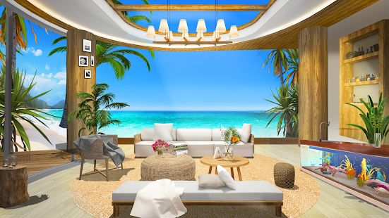 Скачать взломанную Дизайн дома: райская жизнь (Открыты уровни) версия 1.1.0 apk на Андроид