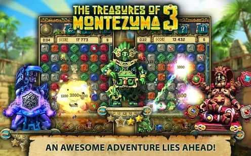 Скачать взломанную Сокровища Монтесумы 3. Match-3 Игра. (Открыты уровни) версия 1.3.0 apk на Андроид