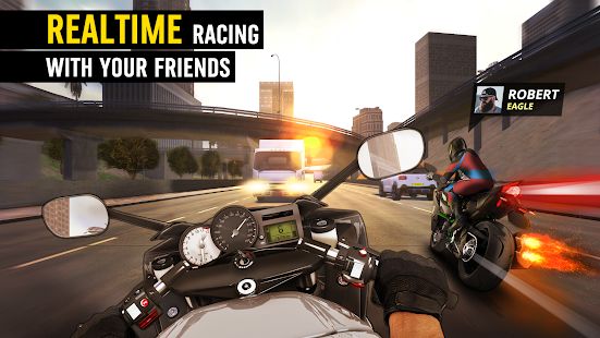 Скачать взломанную MotorBike: Traffic & Drag Racing I New Race Game (Бесконечные монеты) версия 1.8.1 apk на Андроид