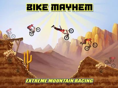Скачать взломанную Bike Mayhem Free (Бесконечные монеты) версия Зависит от устройства apk на Андроид
