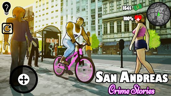 Скачать взломанную San Andreas Crime Stories (Бесконечные монеты) версия 1.0 apk на Андроид