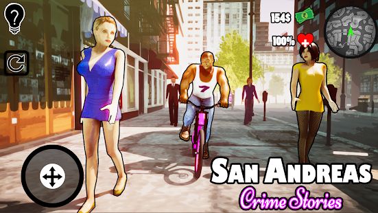 Скачать взломанную San Andreas Crime Stories (Бесконечные монеты) версия 1.0 apk на Андроид