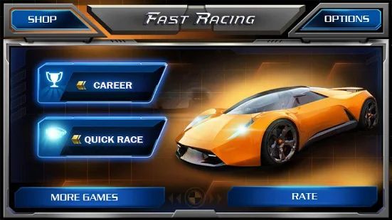Скачать взломанную Быстрые гонки 3D - Fast Racing (Много денег) версия 1.8 apk на Андроид