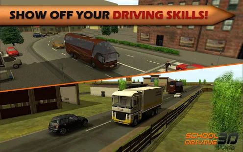 Скачать взломанную School Driving 3D (Бесконечные монеты) версия 2.1 apk на Андроид