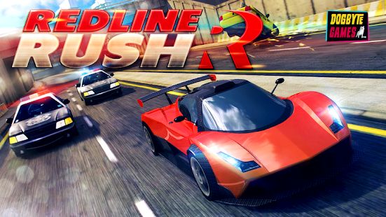 Скачать взломанную Redline Rush: Police Chase Racing (Бесконечные монеты) версия 1.3.8 apk на Андроид
