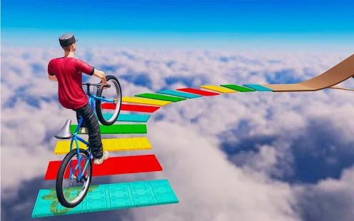 Скачать взломанную велосипед паркур трюки 2019 (Открыты уровни) версия 1.4 apk на Андроид