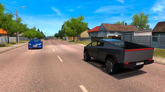 Скачать взломанную CyberTruck Electric Car Driving Simulator 2020 (Много денег) версия 1.0.3 apk на Андроид