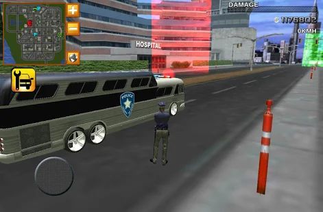Скачать взломанную Police bus prison transport 3D (Открыты уровни) версия 1.8 apk на Андроид