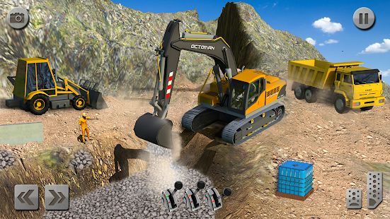 Скачать взломанную песок экскаватор грузовик вождение спасение имитат (Бесконечные монеты) версия 5.2 apk на Андроид