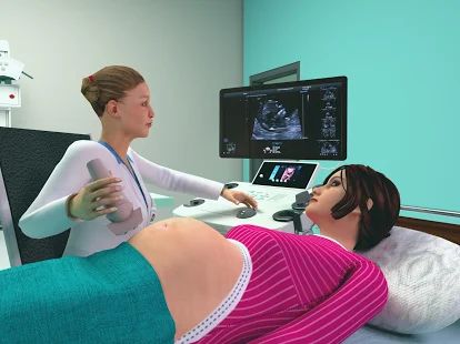 Скачать взломанную Pregnant Mother Simulator - Virtual Pregnancy Game (Много денег) версия 1.9 apk на Андроид