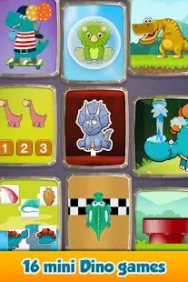 Скачать взломанную Динозавр игры - детская игра (Открыты уровни) версия 3.1.0 apk на Андроид