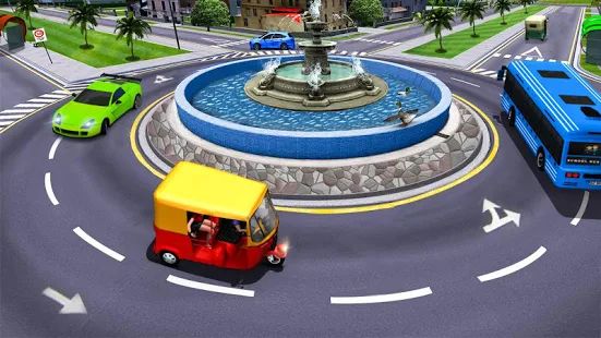 Скачать взломанную Modern Tuk Tuk Auto Rickshaw: Free Driving Games (Открыты уровни) версия 1.5 apk на Андроид