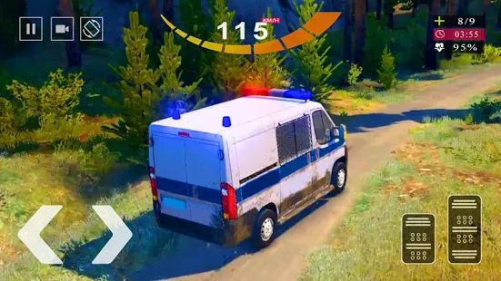 Скачать взломанную Полиция фургон гнаться - Полиция автобус Игры 2020 (Бесконечные монеты) версия Зависит от устройства apk на Андроид