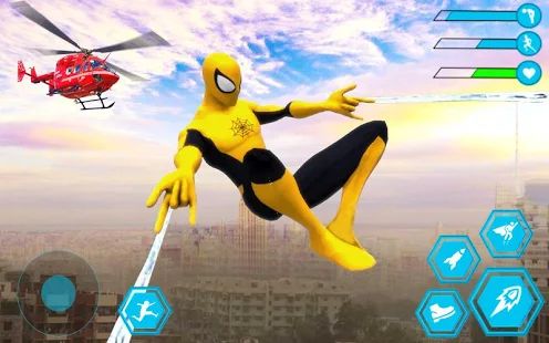 Скачать взломанную паук веревка герой человек : майами тиски город пр (Открыты уровни) версия 1.0 apk на Андроид