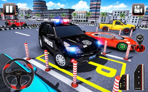 Скачать взломанную Полиция Стоянка Приключение - Автомобиль Игры поры (Открыты уровни) версия 1.3 apk на Андроид