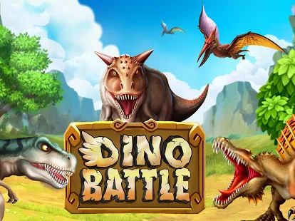 Скачать взломанную Dino Battle (Открыты уровни) версия 11.69 apk на Андроид