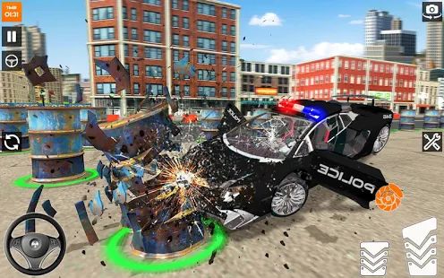 Скачать взломанную автокатастрофа полицейские погони (Много денег) версия 1.0.4 apk на Андроид