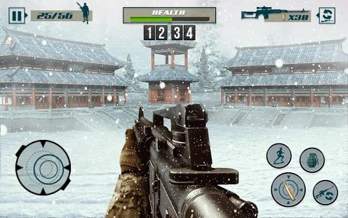 Скачать взломанную Снайперская стрельба-Критическое действие Fps Game (Бесконечные монеты) версия 1.2.0 apk на Андроид