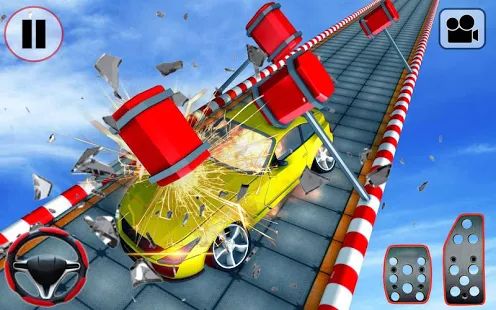 Скачать взломанную автомобиль трюк скат раса - автомобиль игры свобод (Открыты уровни) версия 1.1 apk на Андроид