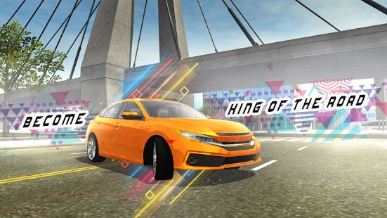 Скачать взломанную Car Simulator Civic: City Driving (Открыты уровни) версия 1.1.0 apk на Андроид