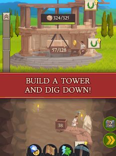 Скачать взломанную Idle Tower Miner - Добывай и строй (Открыты уровни) версия 1.35 apk на Андроид