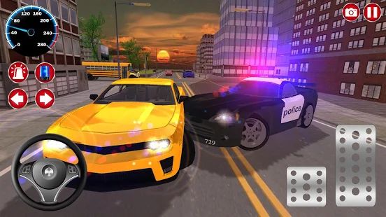 Скачать взломанную Полицейский и автомобильный симулятор игры 3D (Много денег) версия 3.4 apk на Андроид