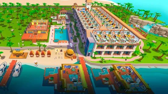 Скачать взломанную Hotel Empire Tycoon－Кликер Игра Менеджер Симулятор (Открыты уровни) версия 1.8.4 apk на Андроид