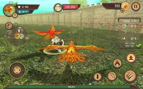 Скачать взломанную Phoenix Sim 3D (Бесконечные монеты) версия 100 apk на Андроид