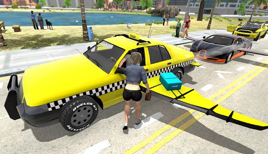 Скачать взломанную Flying Car Transport Simulator (Открыты уровни) версия 1.26 apk на Андроид