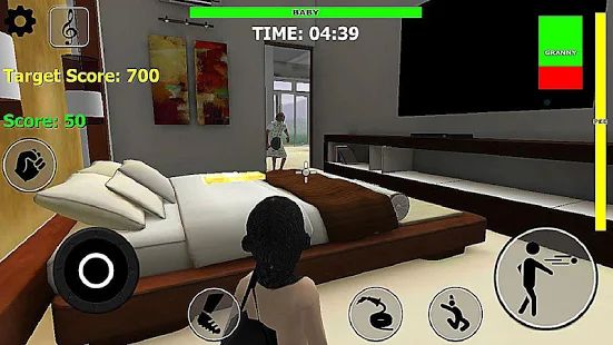Скачать взломанную Baby Granny 3D: fun simulator game (Открыты уровни) версия 2.7 apk на Андроид