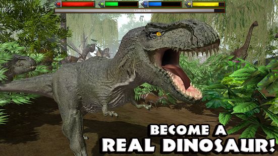 Скачать взломанную Ultimate Dinosaur Simulator (Открыты уровни) версия Зависит от устройства apk на Андроид