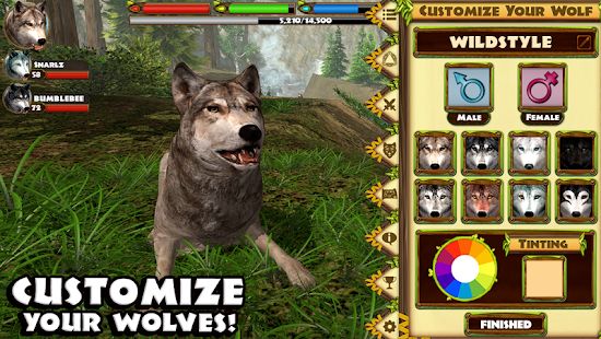 Скачать взломанную Ultimate Wolf Simulator (Бесконечные монеты) версия Зависит от устройства apk на Андроид