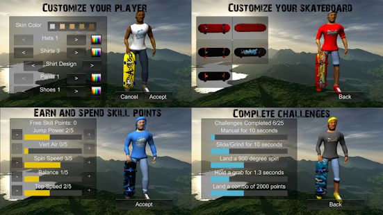 Скачать взломанную Skating Freestyle Extreme 3D (Открыты уровни) версия Зависит от устройства apk на Андроид