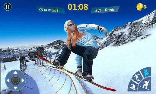 Скачать взломанную Snowboard Master 3D (Много денег) версия 1.2.3 apk на Андроид