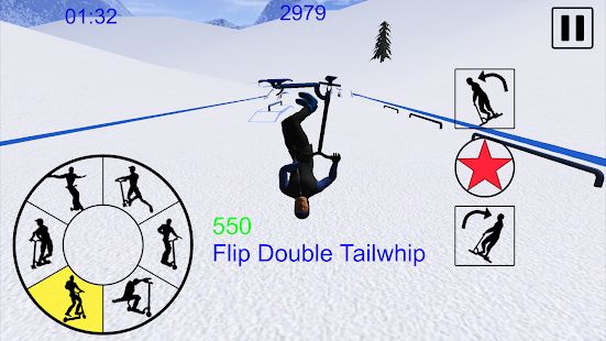 Скачать взломанную Snowscooter Freestyle Mountain (Бесконечные монеты) версия 1.09 apk на Андроид