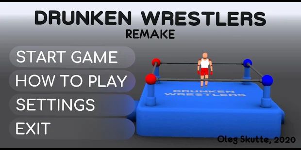 Скачать взломанную Drunken Wrestlers Remake (Много денег) версия 1.01 apk на Андроид