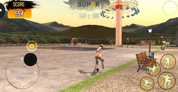 Скачать взломанную Freestyle Extreme Skater: Flippy Skate (Бесконечные монеты) версия 1.0 apk на Андроид