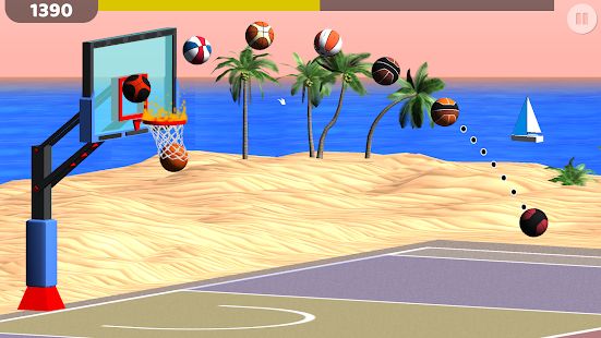Скачать взломанную Баскетбол: броски в кольцо (Бесконечные монеты) версия 2.5 apk на Андроид