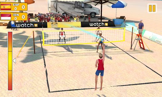Скачать взломанную Пляжный волейбол 3D (Бесконечные монеты) версия 1.0.4 apk на Андроид
