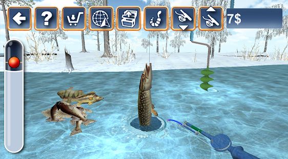 Скачать взломанную Рыбалка зимняя. Озёра. (Бесконечные монеты) версия 1.28 apk на Андроид
