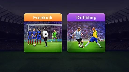 Скачать взломанную FreeKick Football 2020 (Много денег) версия 2.1.8 apk на Андроид