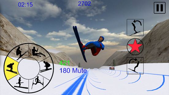 Скачать взломанную Ski Freestyle Mountain (Открыты уровни) версия 1.09 apk на Андроид