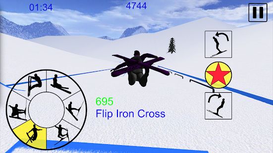 Скачать взломанную Ski Freestyle Mountain (Открыты уровни) версия 1.09 apk на Андроид